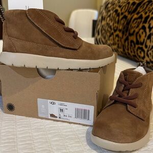 UGG Kids Tan Suede Boots